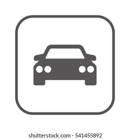 Car  icon,  isolated. Flat  design.