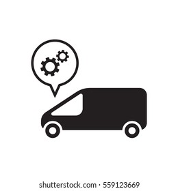 Car   icon, isolated. Flat  design. 