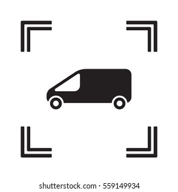 Car   icon, isolated. Flat  design. 