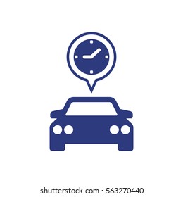Car  icon,  isolated. Flat  design.