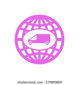 Car  icon,  isolated. Flat  design.