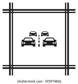 Car  icon,  isolated. Flat  design.
