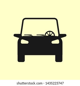 Car icon isolated on background. Automobile. Vector flat design 