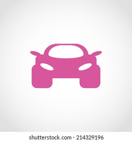 Car Icon Isolated on White Background