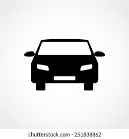 Car Icon Isolated on White Background