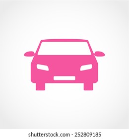 Car Icon Isolated on White Background