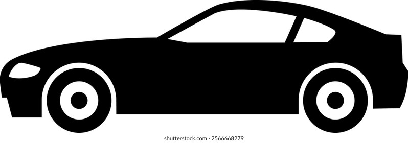 The car icon isolated on white background