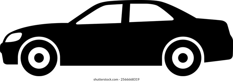 The car icon isolated on white background