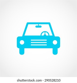 Car Icon Isolated on White Background