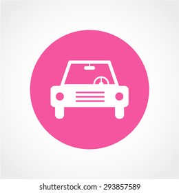 Car Icon Isolated on White Background
