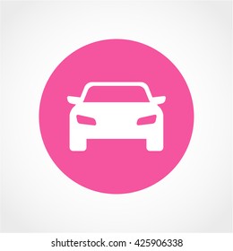 car Icon Isolated on White Background