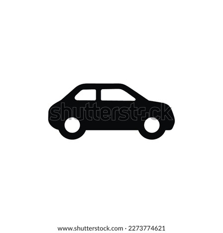 Car icon isolated on white background