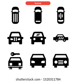 car icon isolated sign symbol vector illustration - Collection of high quality black style vector icons
