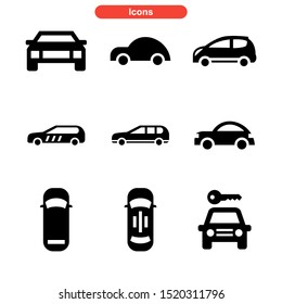 car icon isolated sign symbol vector illustration - Collection of high quality black style vector icons
