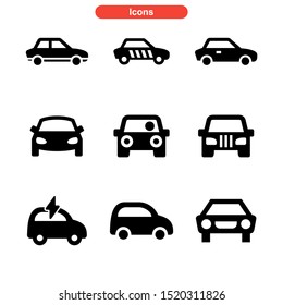 car icon isolated sign symbol vector illustration - Collection of high quality black style vector icons
