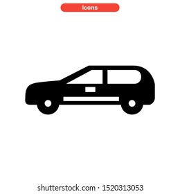 car icon isolated sign symbol vector illustration - high quality black style vector icons
