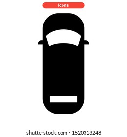 car icon isolated sign symbol vector illustration - high quality black style vector icons
