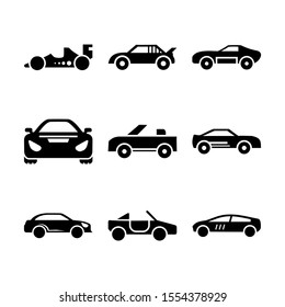 car icon isolated sign symbol vector illustration - Collection of high quality black style vector icons
