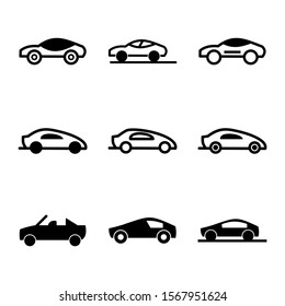 car icon isolated sign symbol vector illustration - Collection of high quality black style vector icons
