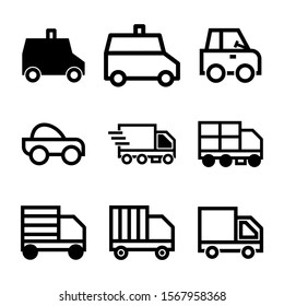 car icon isolated sign symbol vector illustration - Collection of high quality black style vector icons
