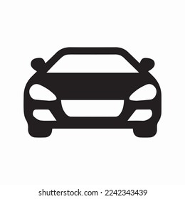 icono de coche símbolo de signo aislado ilustración vectorial - iconos vectoriales de estilo negro de alta calidad