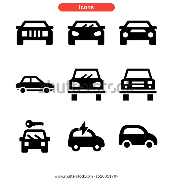 car icon isolated sign\
symbol vector illustration - Collection of high quality black style\
vector icons\
