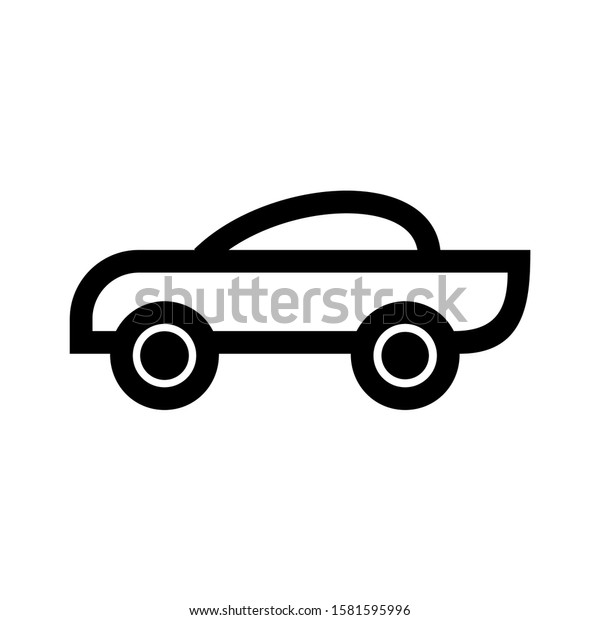 car icon isolated sign symbol vector\
illustration - high quality black style vector\
icons\
