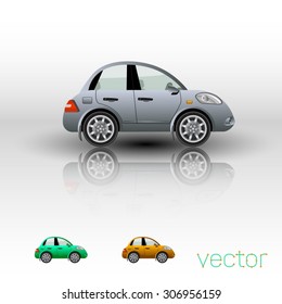 Car icon isolated. Vector illustration.