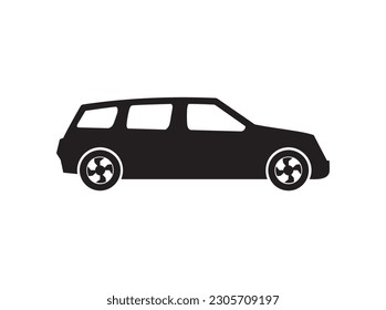 car icon. limousine flat icon vector