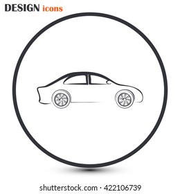 Car Icon. Line icon