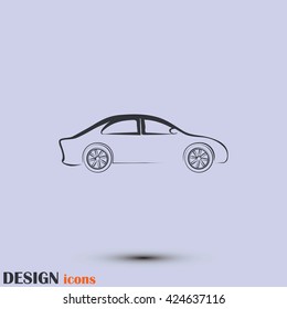 Car Icon. Line icon