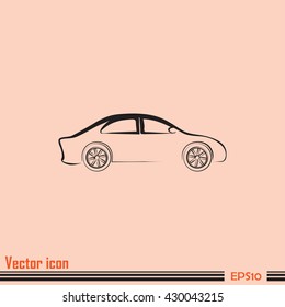 Car Icon. Line icon