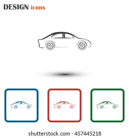 Car Icon. Line icon