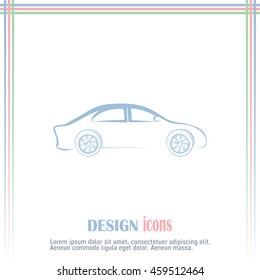 Car Icon. Line icon