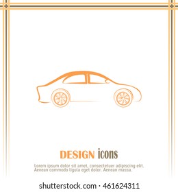Car Icon. Line icon