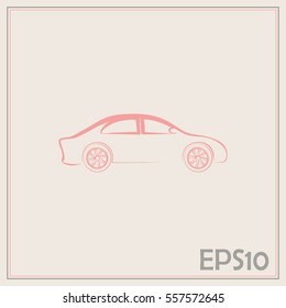 Car Icon. Line icon