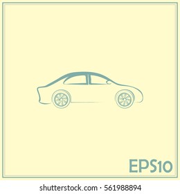 Car Icon. Line icon