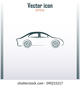 Car Icon. Line icon