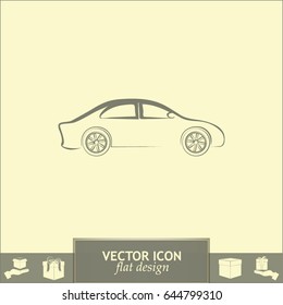 Car Icon. Line icon