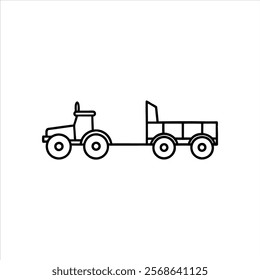 Car icon line art transportation Vector illustration design