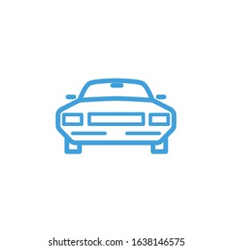 Car icon. Line design template