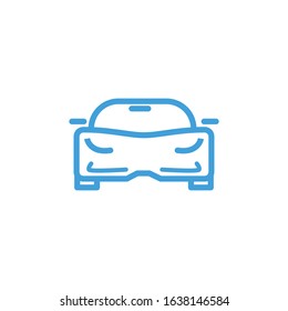 Car icon. Line design template