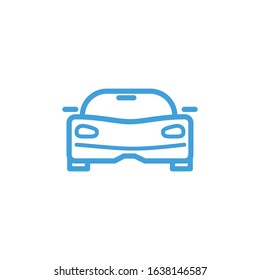 Car icon. Line design template