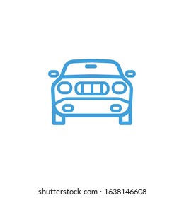 Car icon. Line design template