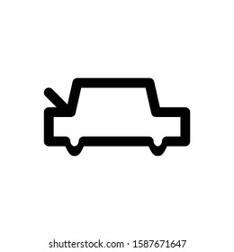 car icon with line style