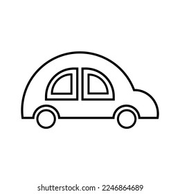 Icono de coche en estilo de línea