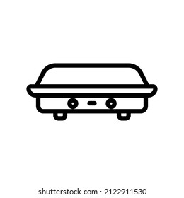Autosymbol . Zeilensymbol-Stil. geeignet für Verkehrszeichen. einfaches Design bearbeitbar. Vorlagenvektor erstellen