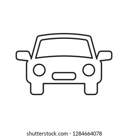 Car icon line vector.