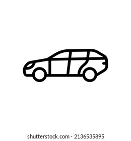 Car Icon. Linear Car Style for user Interface, Web-design. Vector sign in simple style isolated on white background.