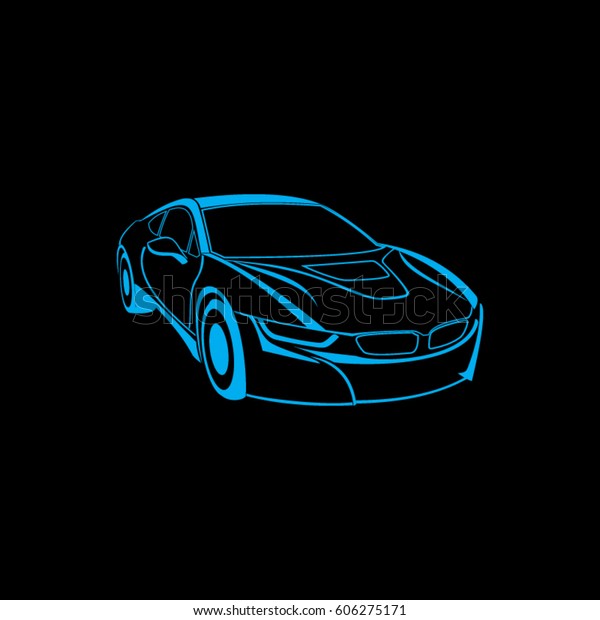 Car Icon Logo Stock Vector (Royalty Free) 606275171